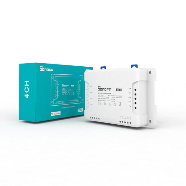 SONOFF 4CH R3-230V 10A 2200W 4 Gang WiFi DIY Smart Switch Inching/Self-Locking/Interlock 3 Working Mode APP Remote Control Switch Works with Alexa and Google Home - Image 2