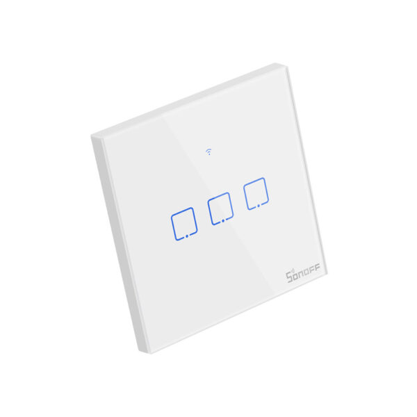 SONOFF T0UK TX Smart Wifi White wall touch switch with Smart Home edge 3 Gang works with Alexa IFTTT,Google - Image 5