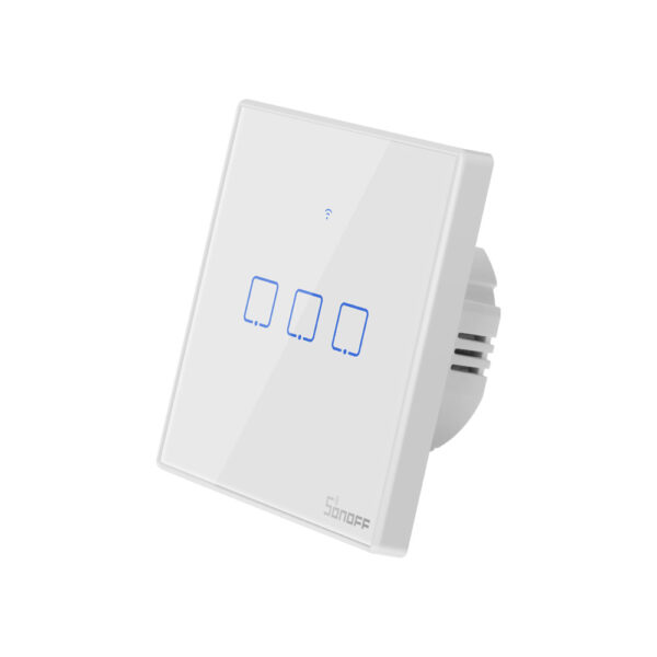 SONOFF T2EU3C TX Smart Wifi White wall touch switch with Smart Home edge 3 Gang works with Alexa IFTTT,Google - Image 3