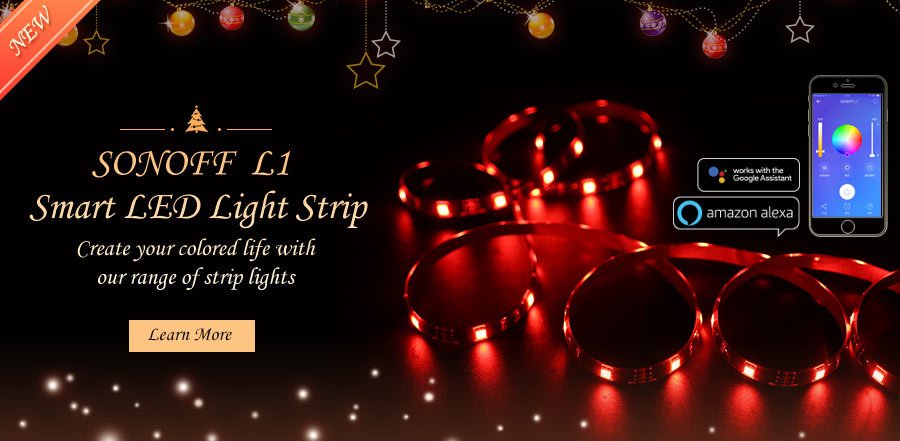 SONOFF L2 Lite LED Strip Light 5M EU Flexible Smart RGB Tape Lights DIY Scenes Bluetooth-compatible Support Alexa Google Home - Image 3