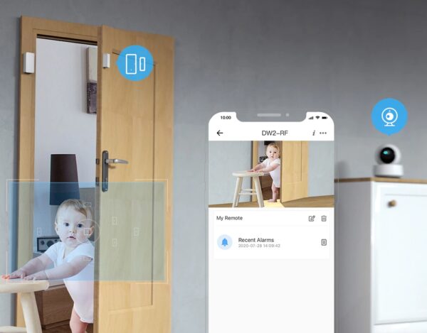 SONOFF DW2 RF Wireless Door Window Sensor Door Open Detector eWeLink APP Smart Home Security Alexa Assistant - Image 6