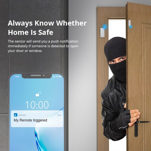 SONOFF DW2 RF Wireless Door Window Sensor Door Open Detector eWeLink APP Smart Home Security Alexa Assistant - Image 7