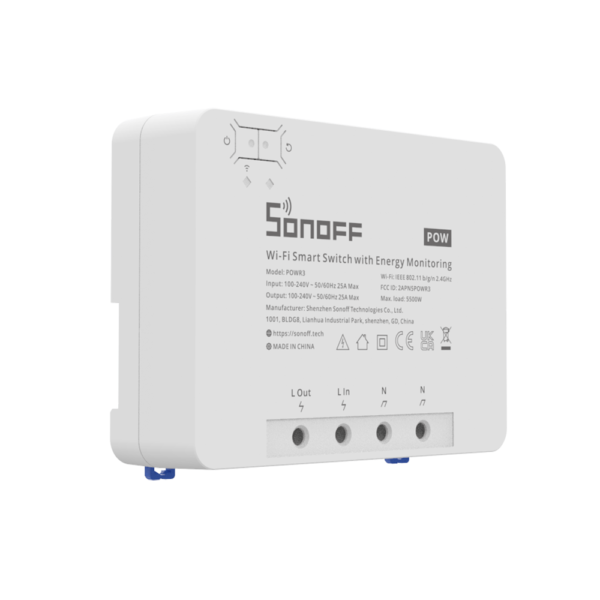 SONOFF POWR3 High Power Smart Switch for AC, Geyser, Motor,Compatible with Alexa and Google Home - Image 2