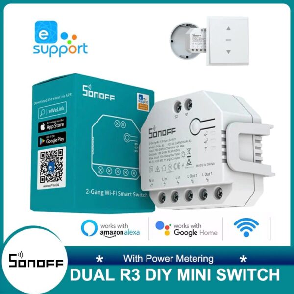 Inteligent Automatic WiFi Curtain Switch Module DIY Smart Home for Roller Shutter Gate Motor Google Home Amazon Alexa Voice Control