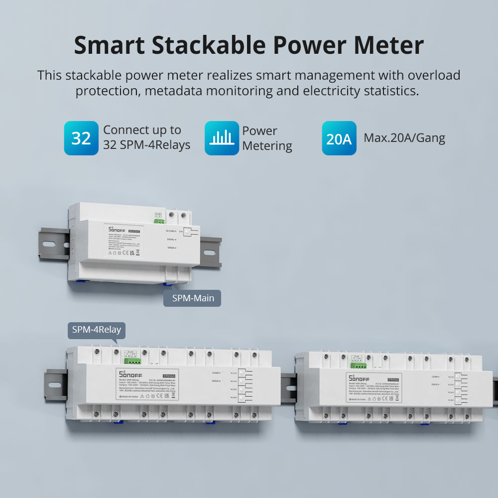 Smart Stackable Power Meter (4-Relay) - Image 2