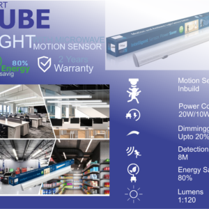 Motion Sensor 20W Led Tubelight for Lobby,Basement Apartment | Motion and Ambient Light Sensor Batten