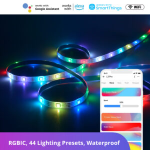 SONOFF L3 Pro RGBIC Smart LED Strip Lights-5M/16.4Ft with IP54 Protected Rating