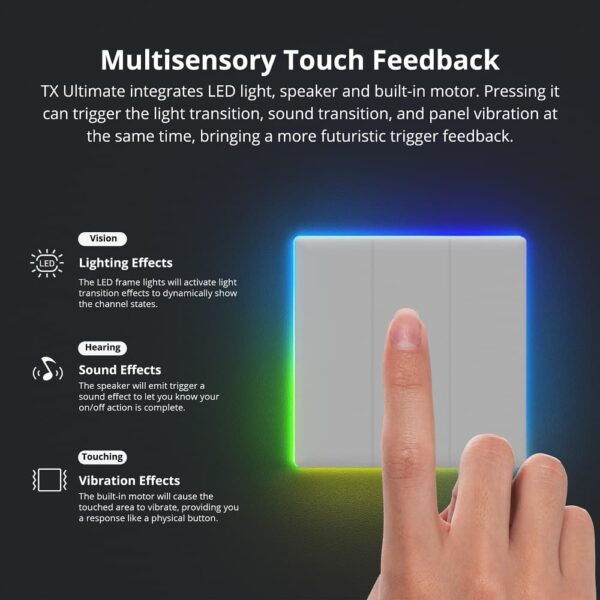 SONOFF T5-3C-86 TX WiFi Touch Wall Switch Smart Home Replaceable Switch Cover APP Remote Control via Alexa Google Home - Image 2