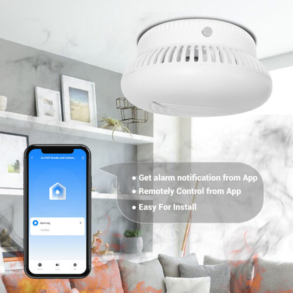 Smart Indoor Fire Fighting Independent ZigBee Wireless Smoke Alarm 10 ...